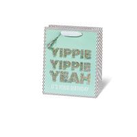 A Tasche medium Buch Format 23x19x9 cm Yippie Yeah grün