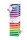 Tasche - Flaschen Format - 36x10,5x10 cm - Happy Birthday Rainbow