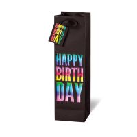 Tasche - Flaschen Format - 36x10,5x10 cm - Rainbow -...